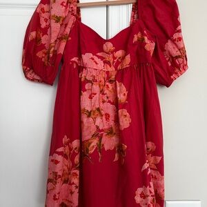 Floral Puff Sleeve Dress